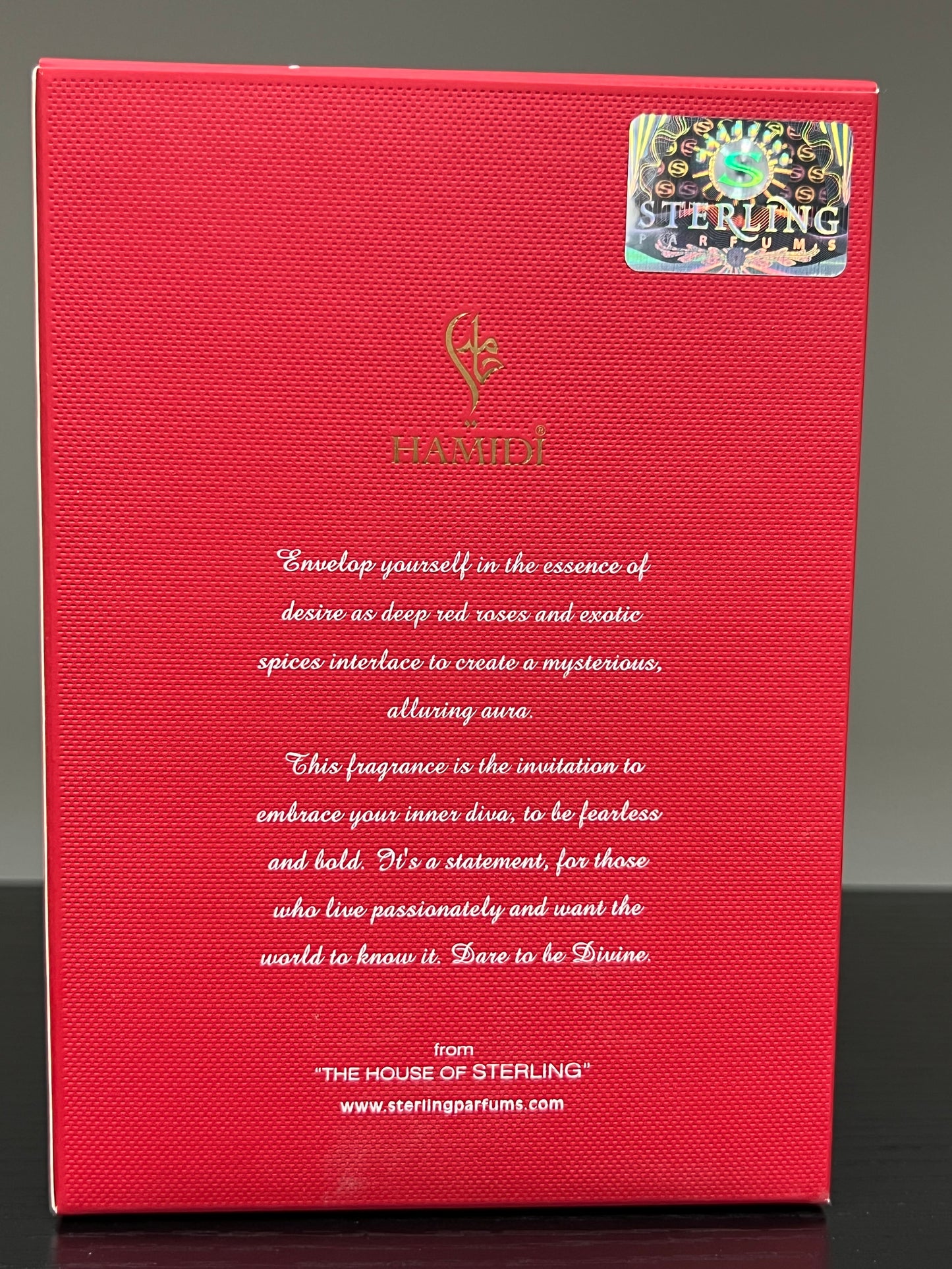 Hamidi Addicted Divine Red Eau De Parfum 120ml_Inspired by baccarat rouge 540