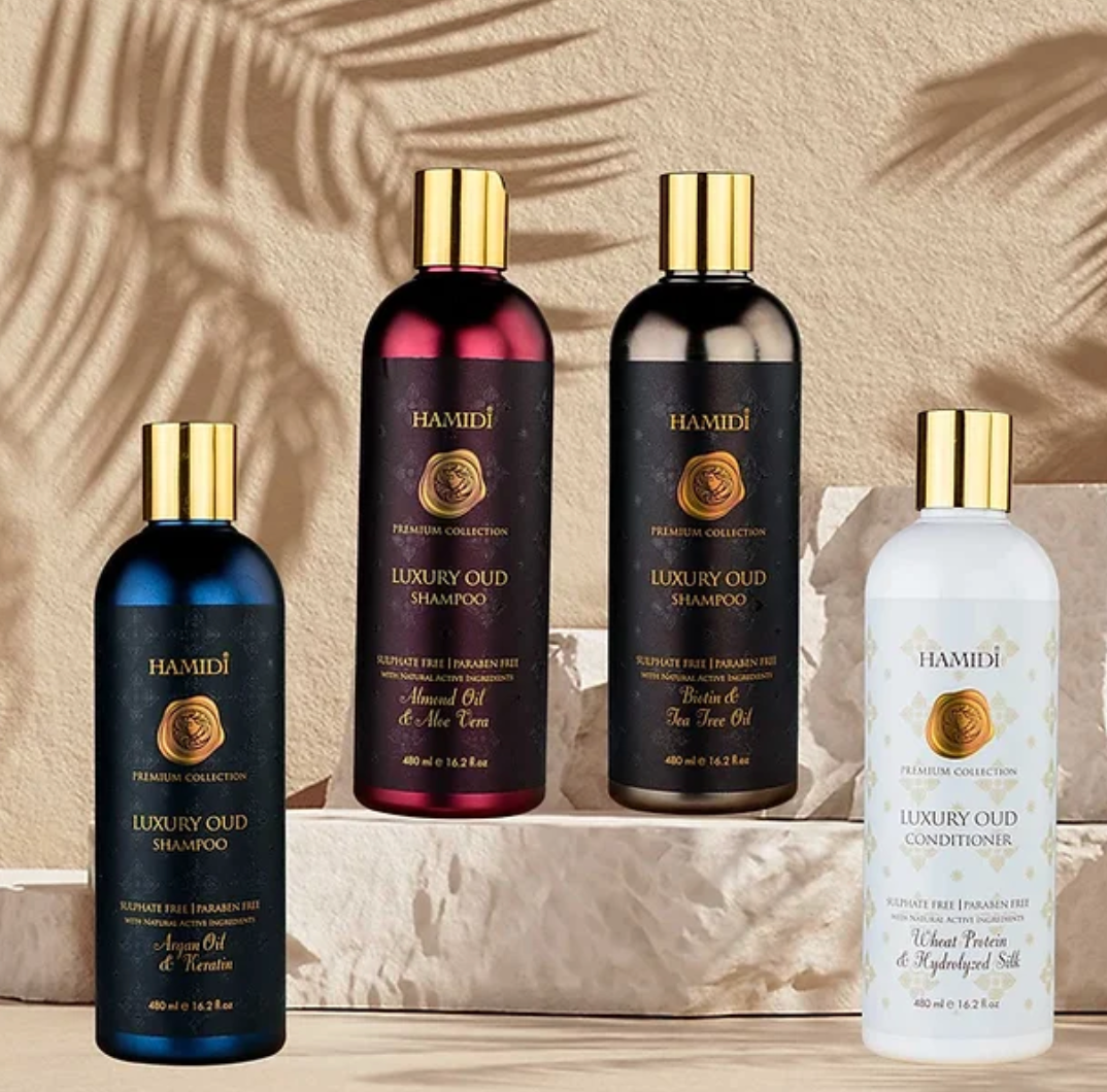 Hamidi Luxury Oud Shampoo Biotin & Tea Tree 480ml