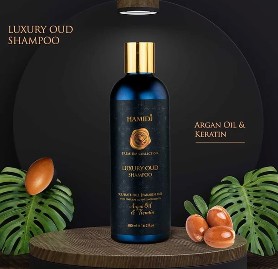 Hamidi Luxury Oud Shampoo Argan Oil & Keratin 480ml
