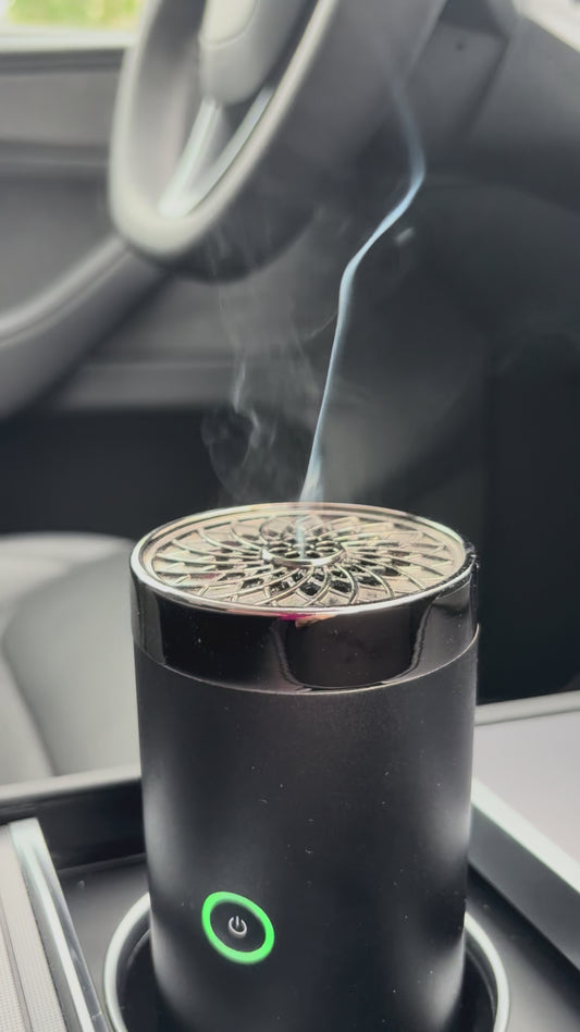 Car and Home Electric Aroma Diffuser -Portable rechargeable Luxury Incense Burner